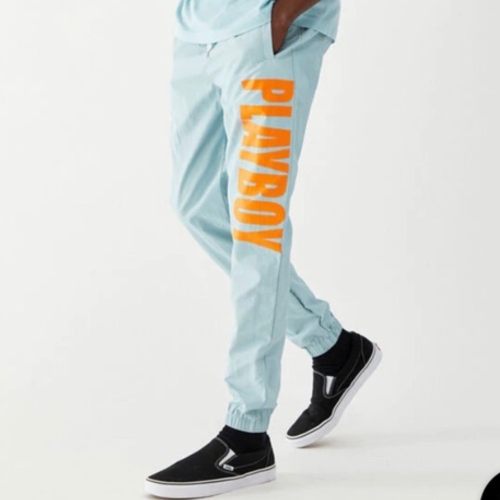 Playboy nylon joggers men’s sz L